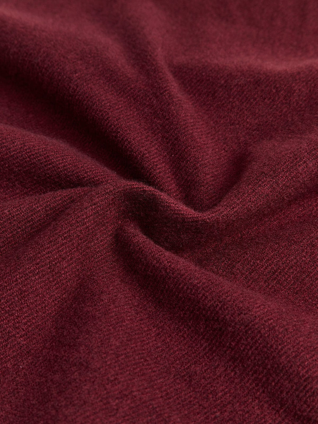 Écharpe vintage à franges unie