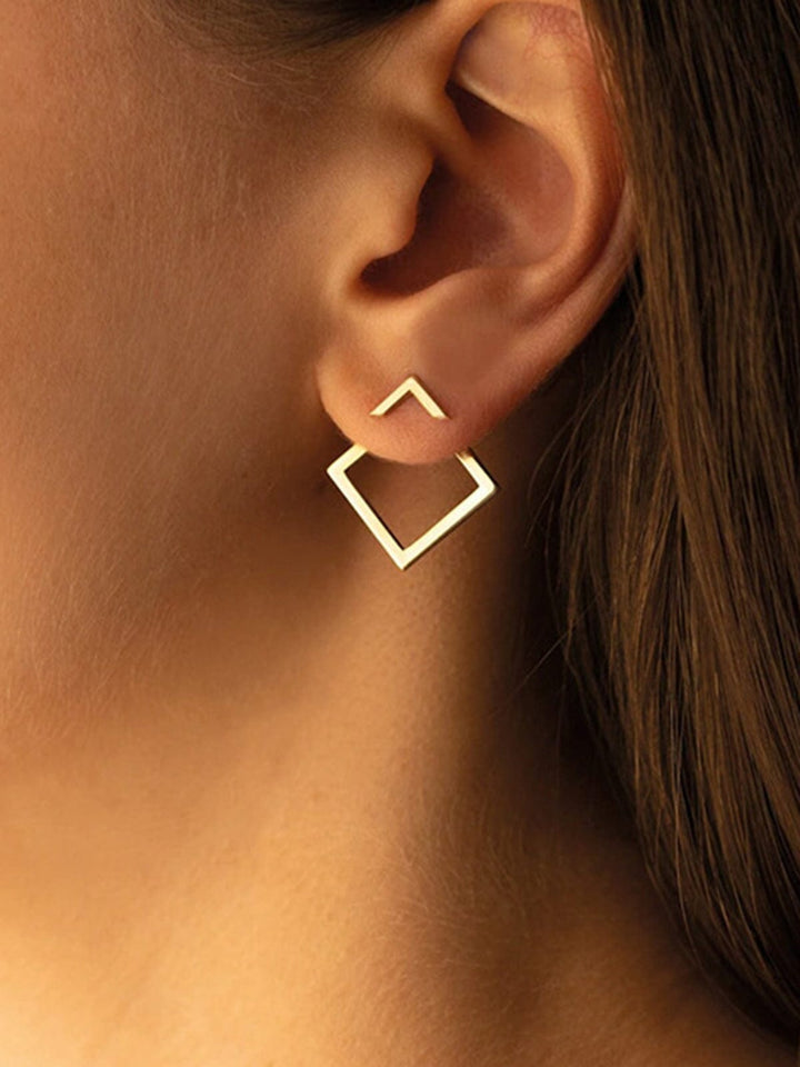 Boucles d'oreilles au design géométrique