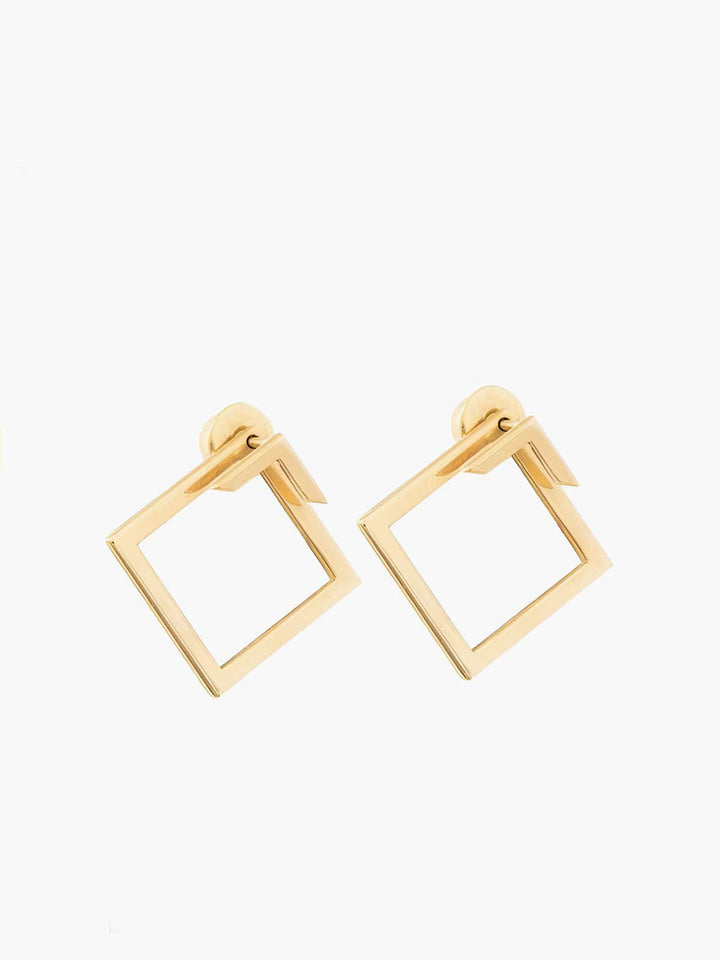 Boucles d'oreilles au design géométrique