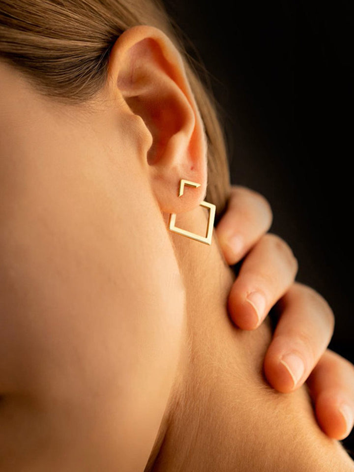 Boucles d'oreilles au design géométrique