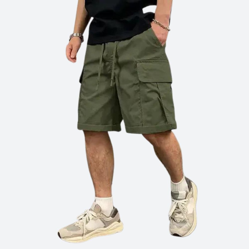 Short cargo homme multi-poches – Style urbain, coupe droite, pratique pour l’été