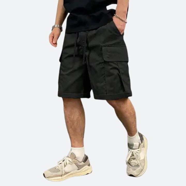 Short cargo homme multi-poches – Style urbain, coupe droite, pratique pour l’été