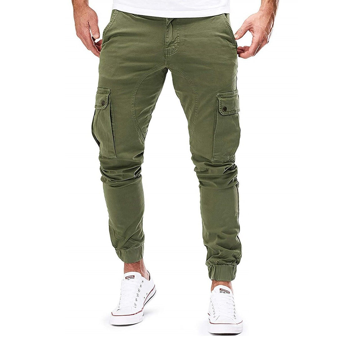 Pantalon Cargo Jogger Homme – Style Militaire Décontracté avec Poches Latérales