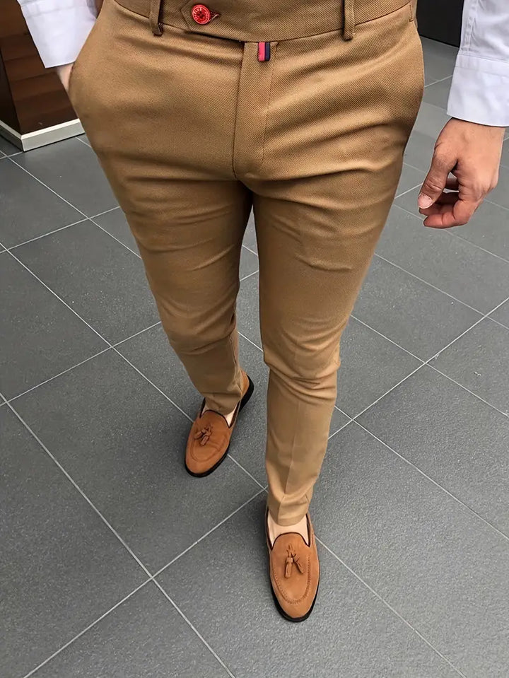 Tahmuras | Pantaloni da abito slim casual da uomo