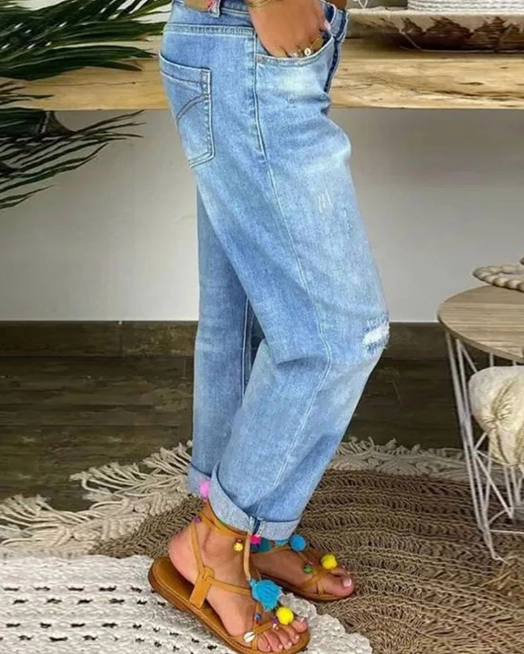 Gaella | Pantaloni ampi da donna | Blu