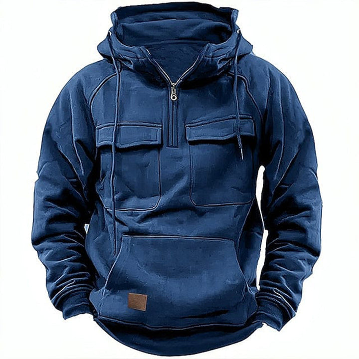 Sweat à capuche multi-poches pour hommes - Mervin