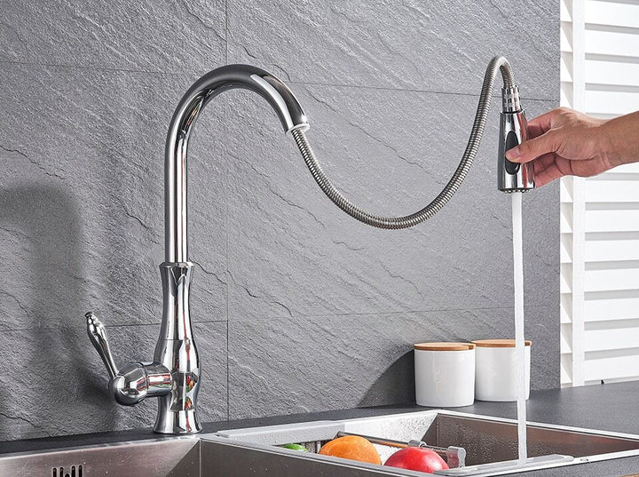 Anton - Retractable kitchen faucet