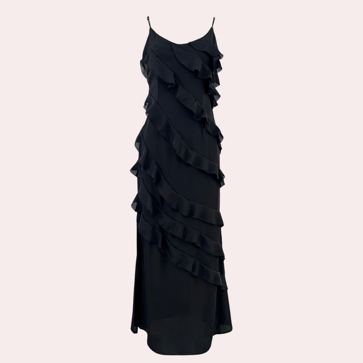 Robe longue élégante à volants - Lilianna