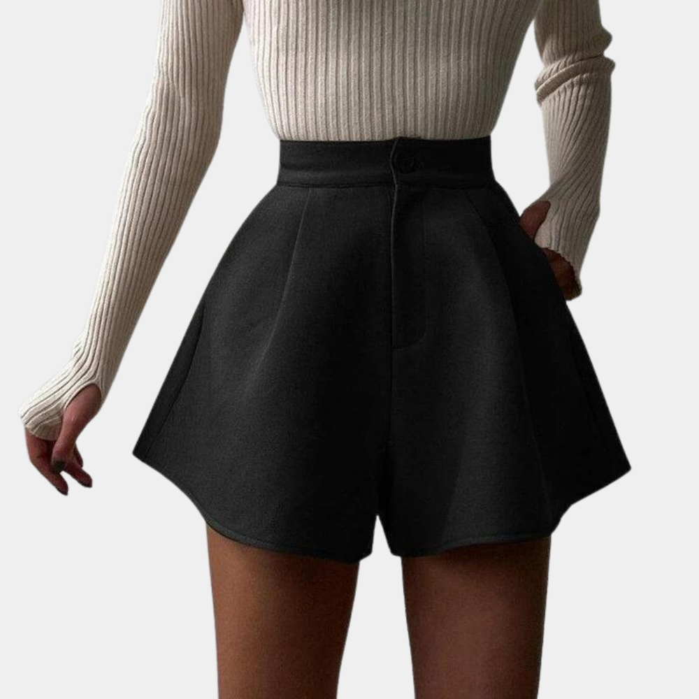 Short Évasé Taille Haute Femme – Élégant, Structuré & Ultra Polyvalent