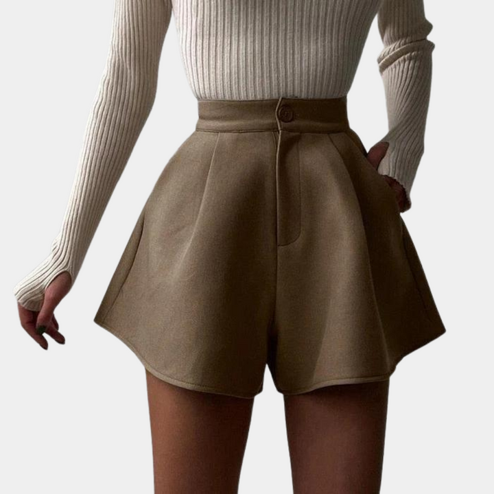 Short Évasé Taille Haute Femme – Élégant, Structuré & Ultra Polyvalent