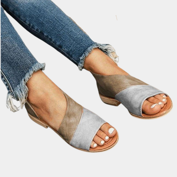 Sandales Ouvertes Femme Style Croisé – Chaussures Été Confort à Enfiler