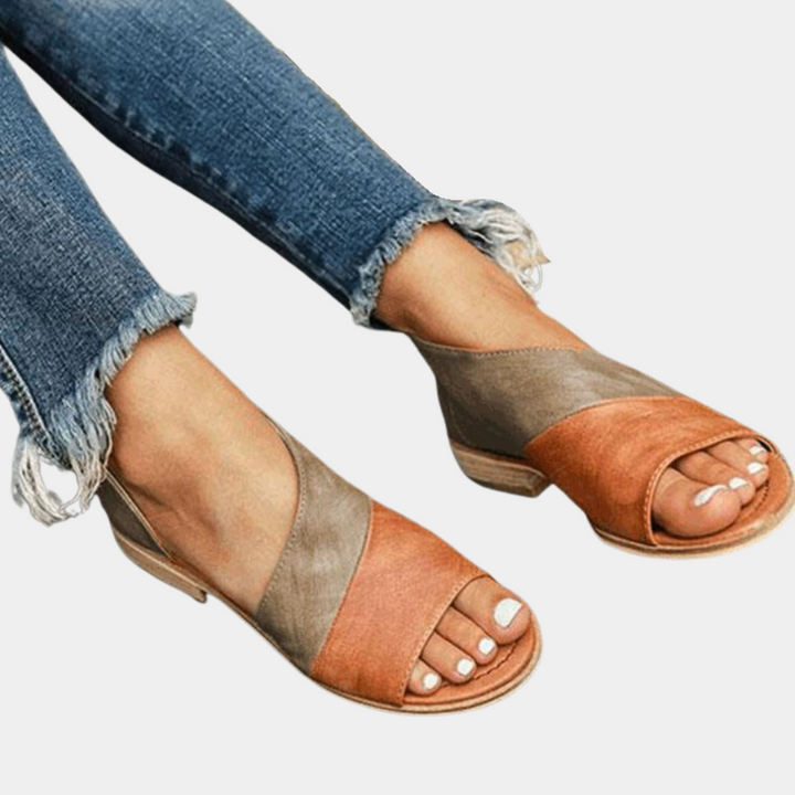 Sandales Ouvertes Femme Style Croisé – Chaussures Été Confort à Enfiler