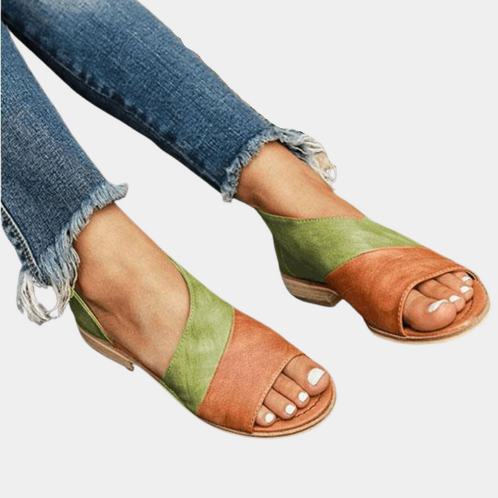 Sandales Ouvertes Femme Style Croisé – Chaussures Été Confort à Enfiler