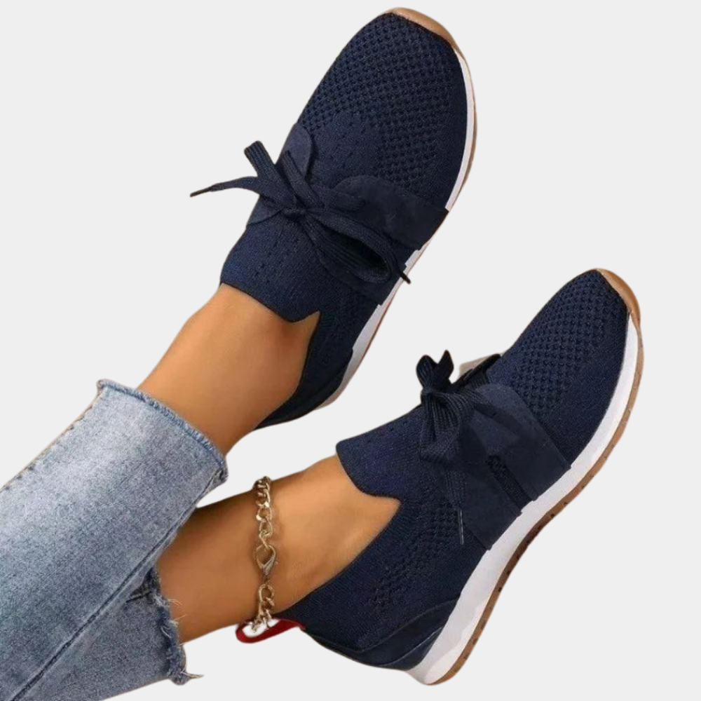 Baskets Femme Confort Respirant – Chaussures Légères à Lacets pour Marche et Sport