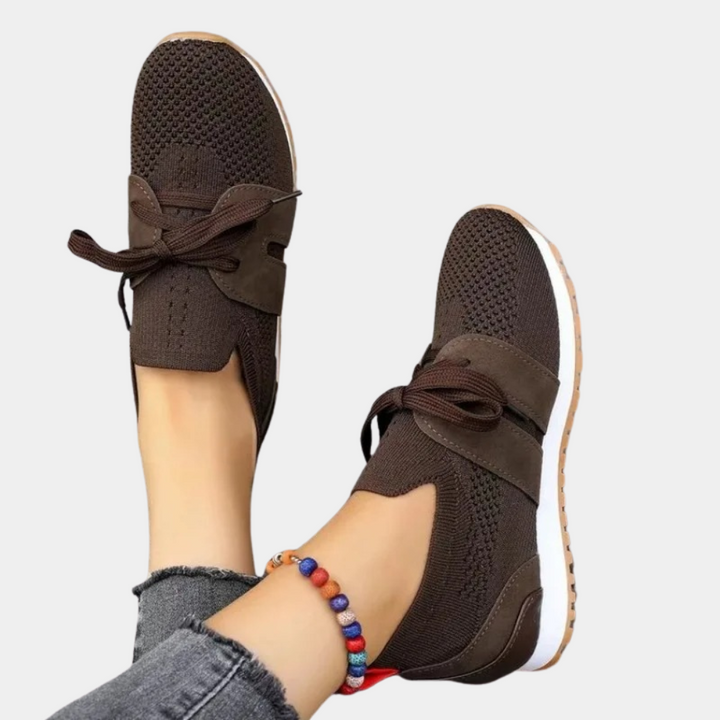 Baskets Femme Confort Respirant – Chaussures Légères à Lacets pour Marche et Sport