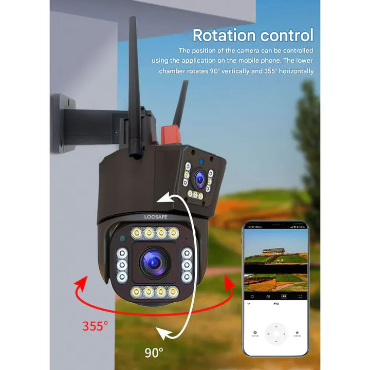4K Wireless Security Camera with Solar Panel – DualGuard 4K High Definition