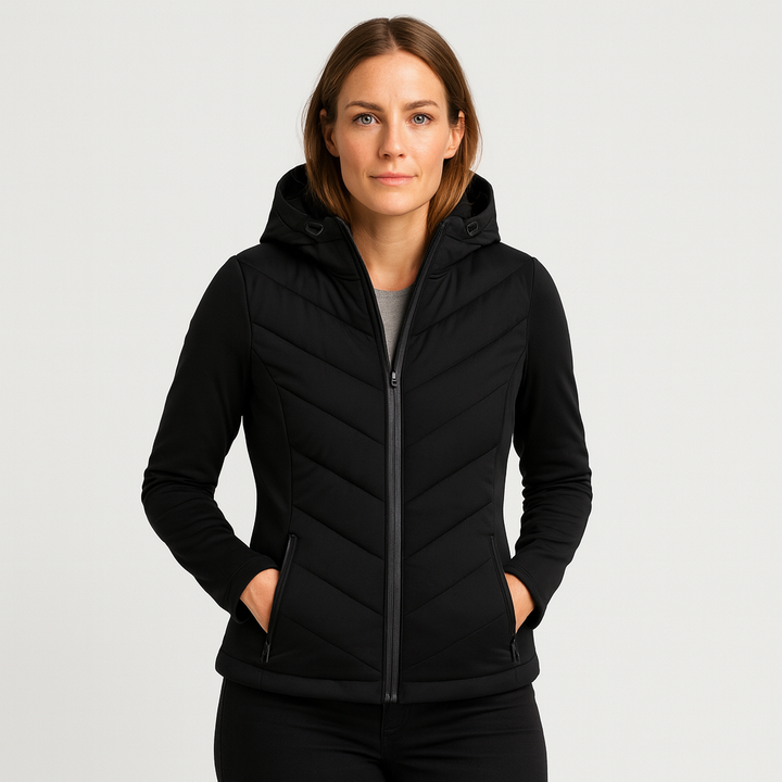 Norrskenberg | Veste softshell matelassée pour femme - Coupe-vent, déperlante