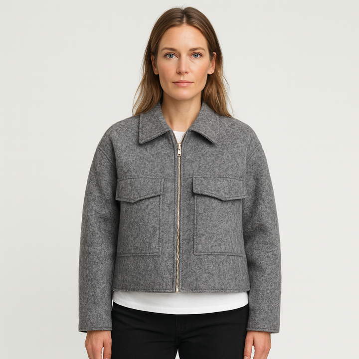Curie Paris | Veste courte pour femme en mélange de laine