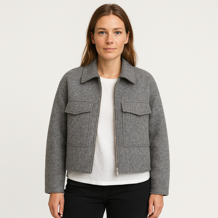 Curie Paris | Veste courte pour femme en mélange de laine