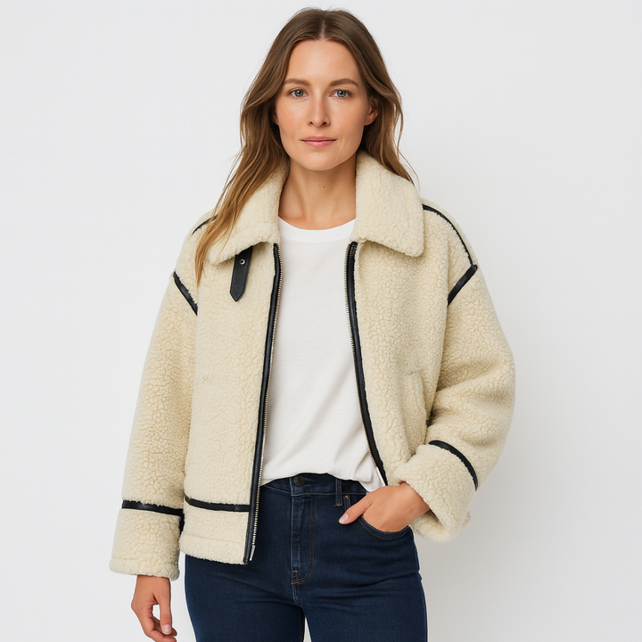 Curie Paris | Veste Teddy pour femme en fausse fourrure