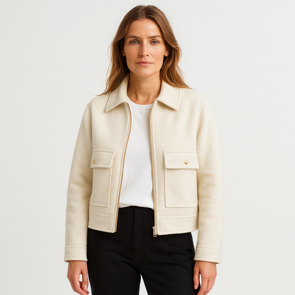 Curie Paris | Veste courte pour femmes en mélange de laine