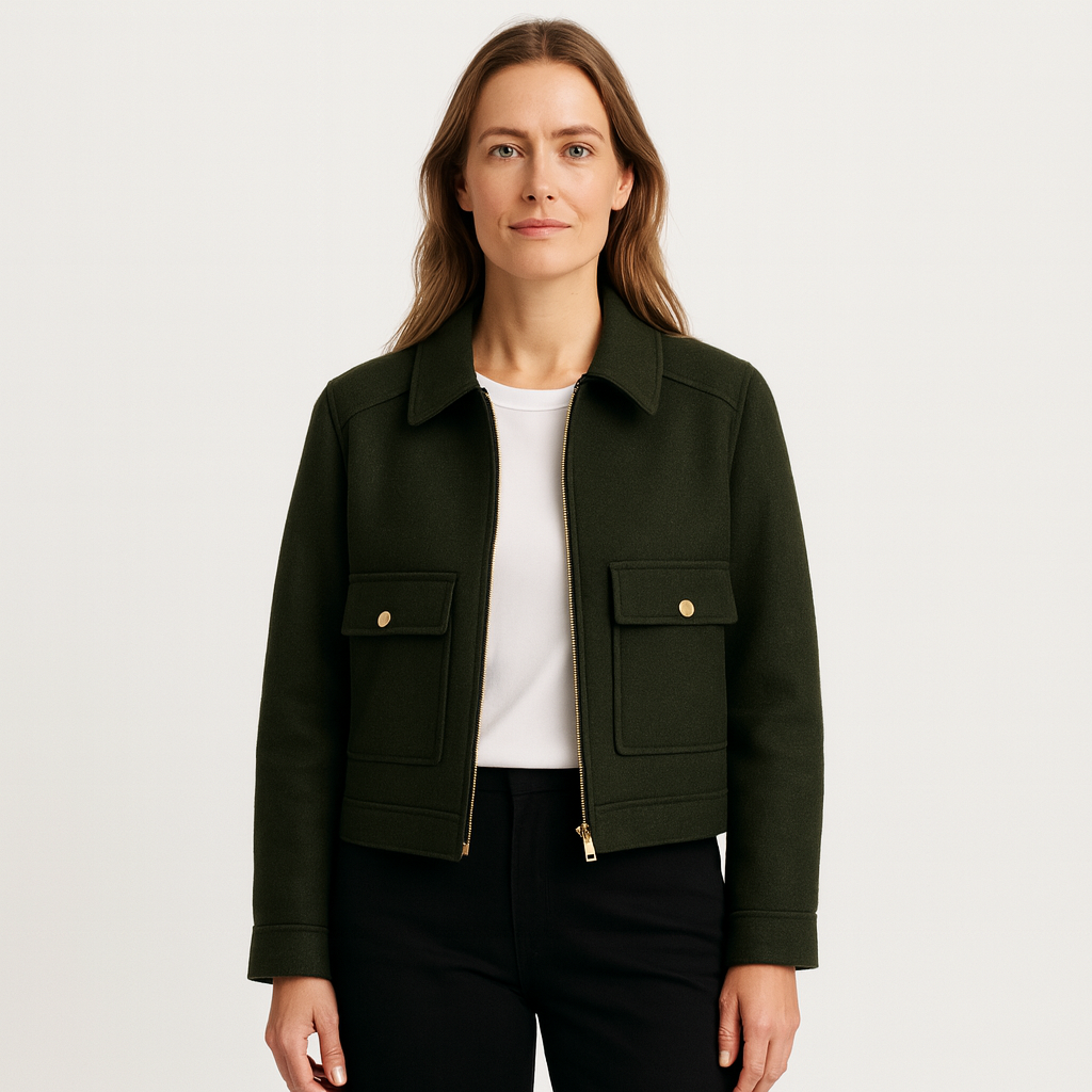 Curie Paris | Veste courte pour femmes en mélange de laine