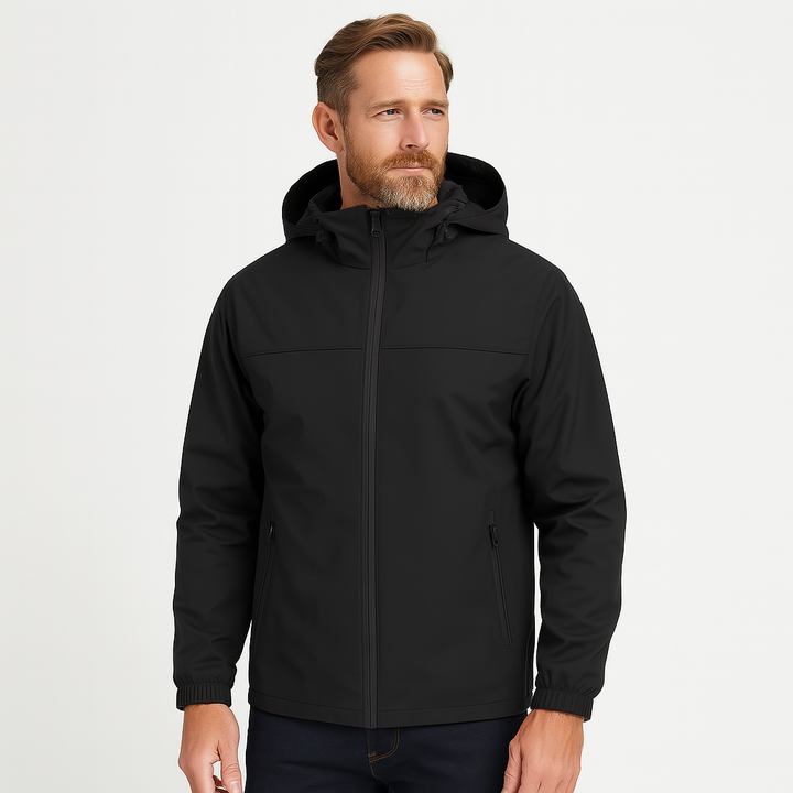Curie Paris | Veste imperméable et coupe-vent pour homme avec capuche - Imperméable et coupe-vent