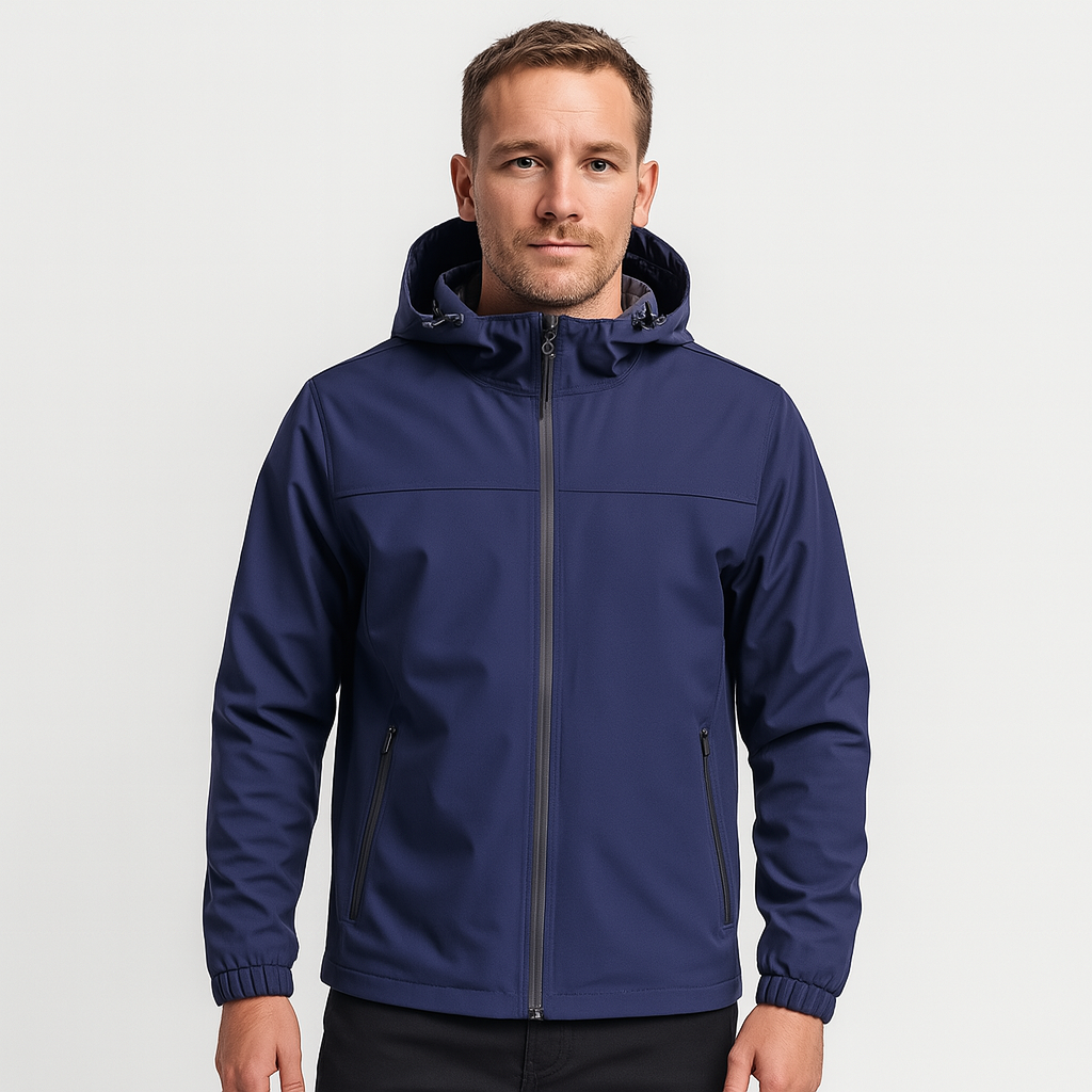 Curie Paris | Veste imperméable et coupe-vent pour homme avec capuche - Imperméable et coupe-vent
