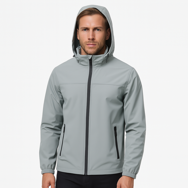 Curie Paris | Veste imperméable et coupe-vent pour homme avec capuche - Imperméable et coupe-vent