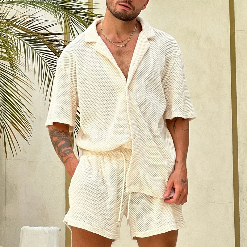 Completo Due Pezzi in Maglia Traspirante e Arieggiato per Uomo - Marin