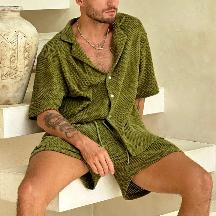 Completo Due Pezzi in Maglia Traspirante e Arieggiato per Uomo - Marin
