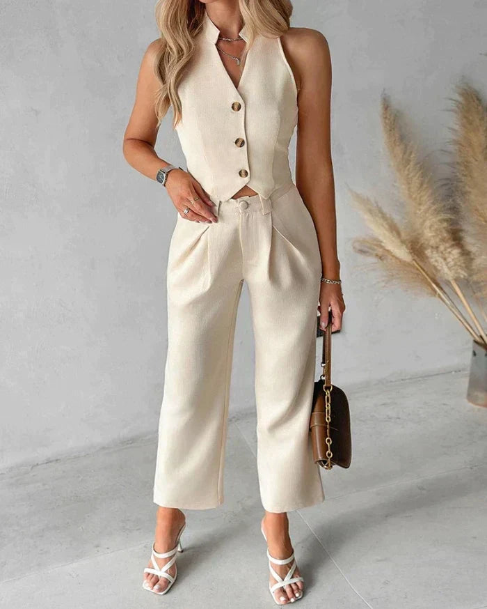 Chanda | Completo elegante alla moda (top+pantaloni)
