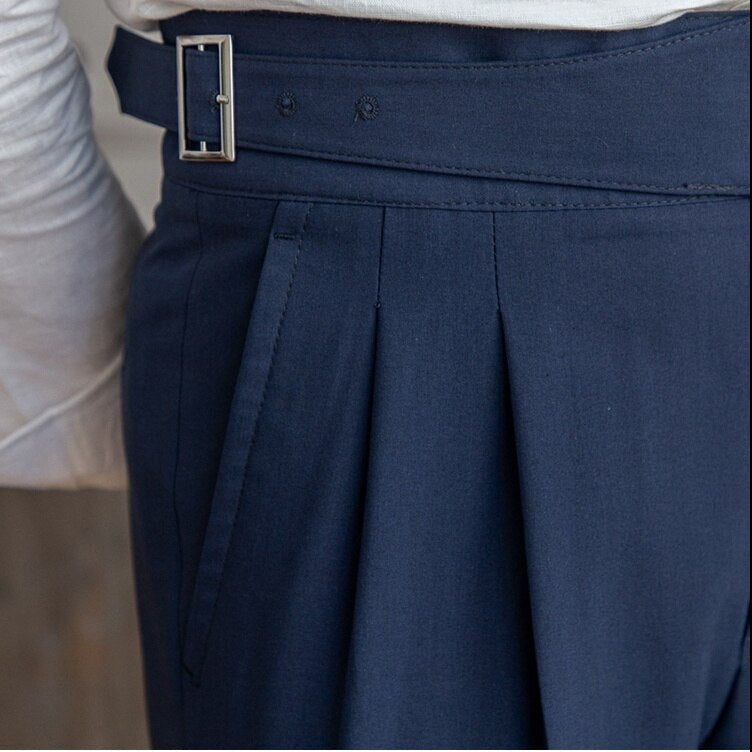 Epikouros | Pantaloni alla moda con fibbia per uomo