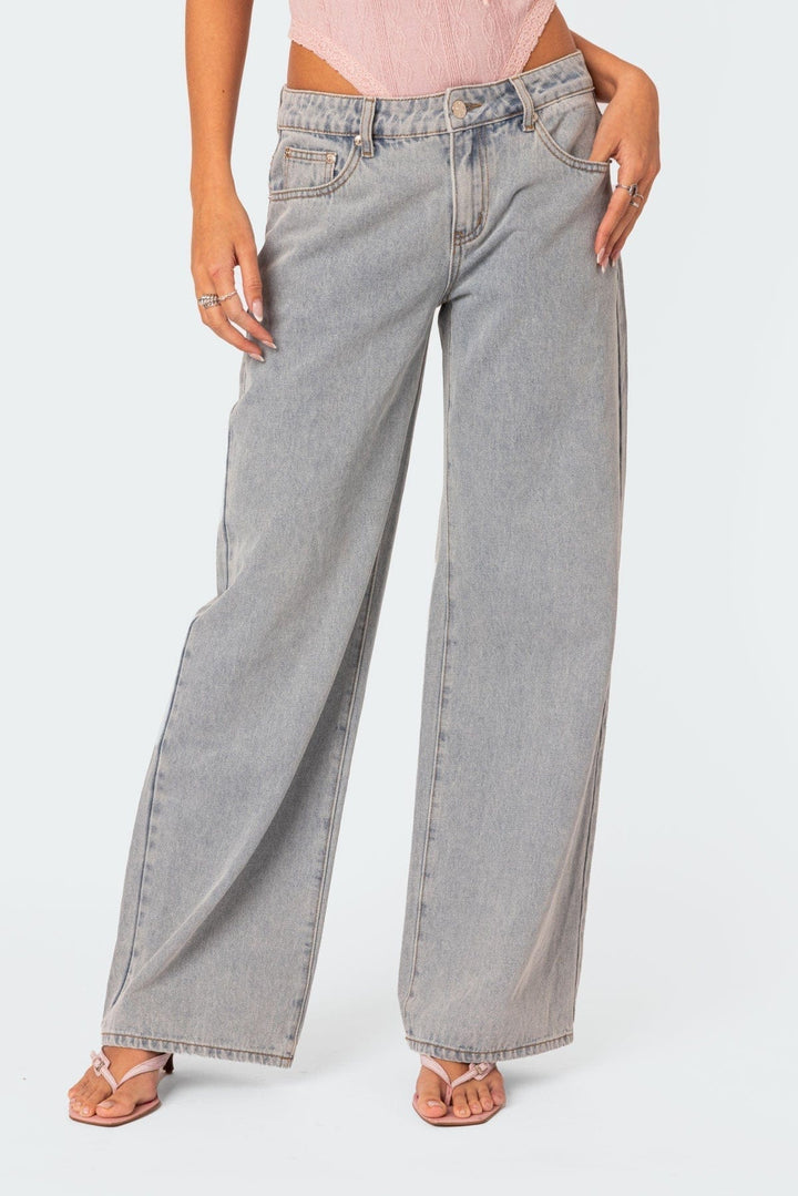 Jean Avenlith Bow-Tie Loose Fit : Confort et Élégance Décontractée