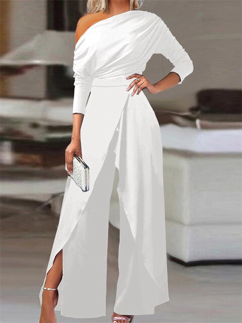 Combinazione Elegante Celinda – Stile Moderno con Spacchi sulle Gambe