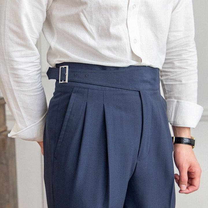 Epikouros | Pantaloni alla moda con fibbia per uomo