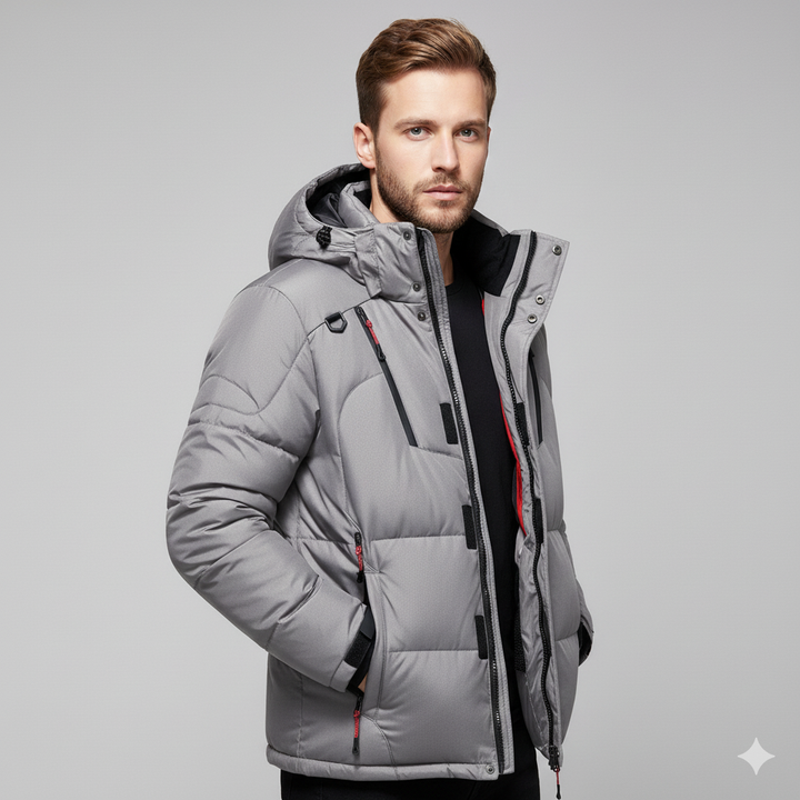 Hugo – Ultraciepła kurtka puchowa dla mężczyzn, idealna na zimne dni i aktywności na świeżym powietrzu