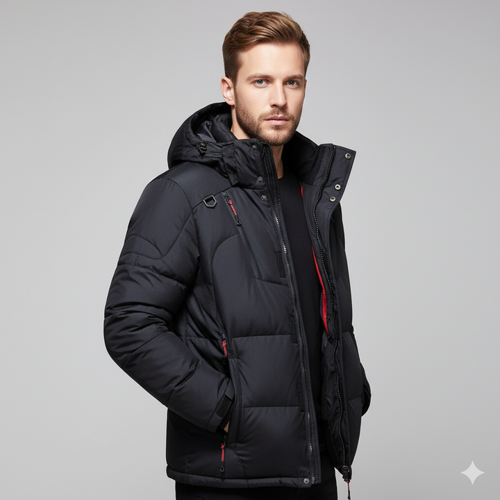 Hugo – Ultraciepła kurtka puchowa dla mężczyzn, idealna na zimne dni i aktywności na świeżym powietrzu