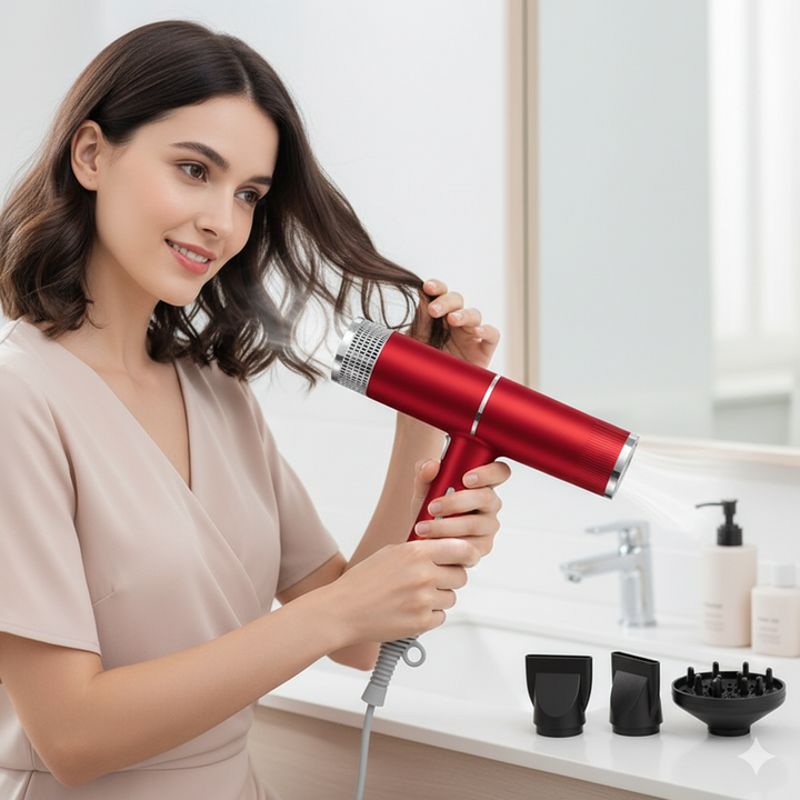Sèche-cheveux professionnel ultra-léger - Moteur haute vitesse | Salon Deluxe