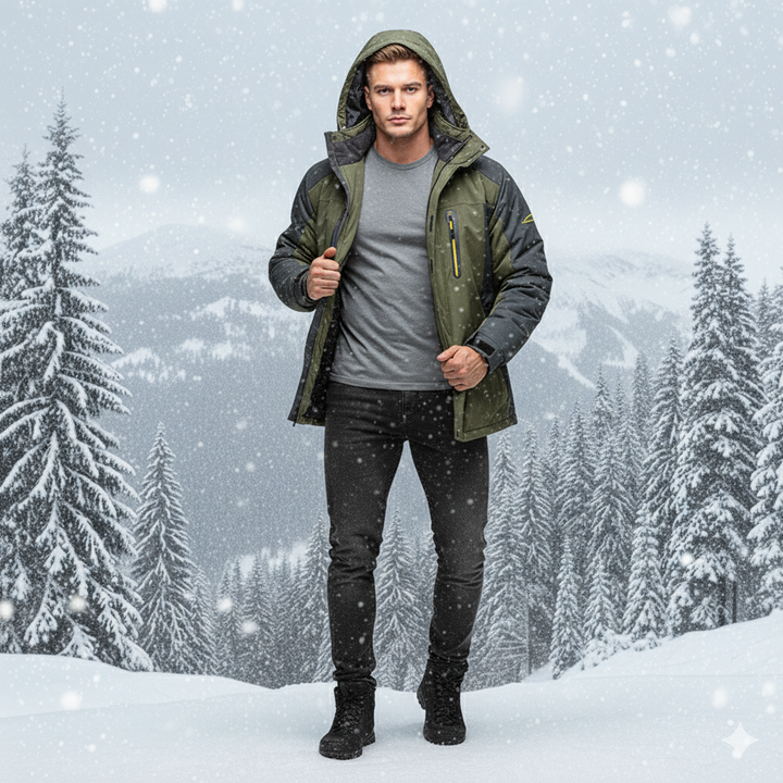 Veste d'Hiver pour Hommes - Protection Contre le Froid Everest Outdoor