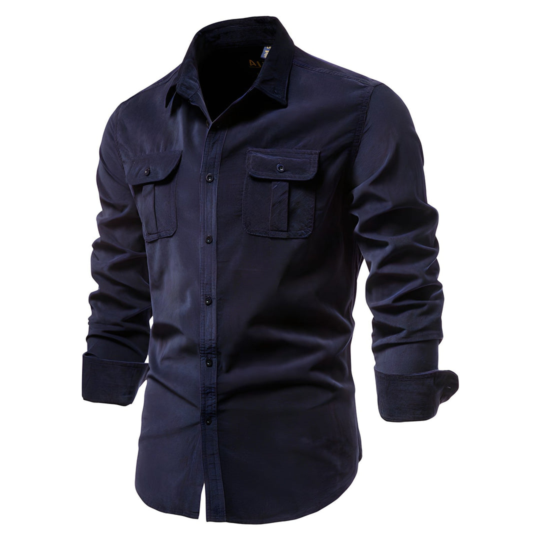 Chemise boutonnée décontractée avec poches - Maurus