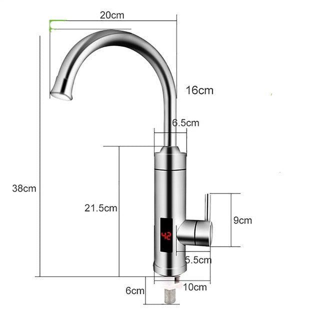 Elektryczny kran kuchenny - nowoczesny mikser kuchenny | Aqua Faucet