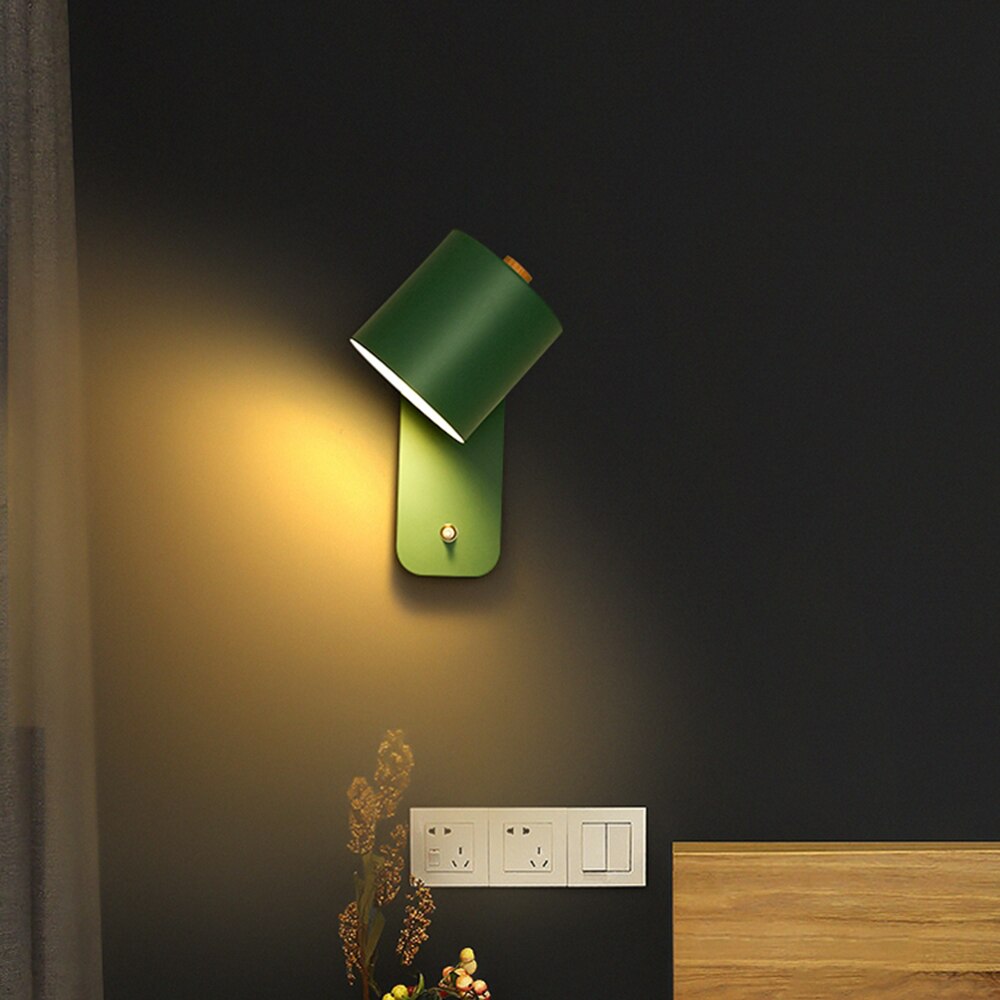 Modern LED wall sconces with switch for interior decoration