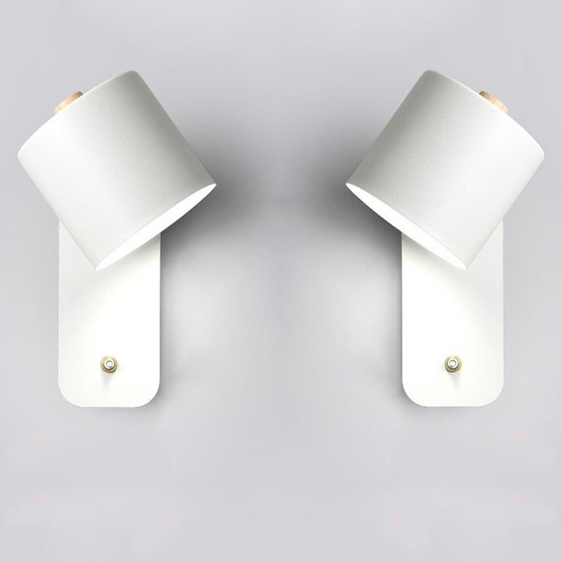Modern LED wall sconces with switch for interior decoration