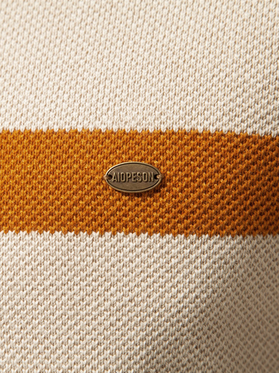 Pull Col Montant Zippé en Maille Texturée pour Homme