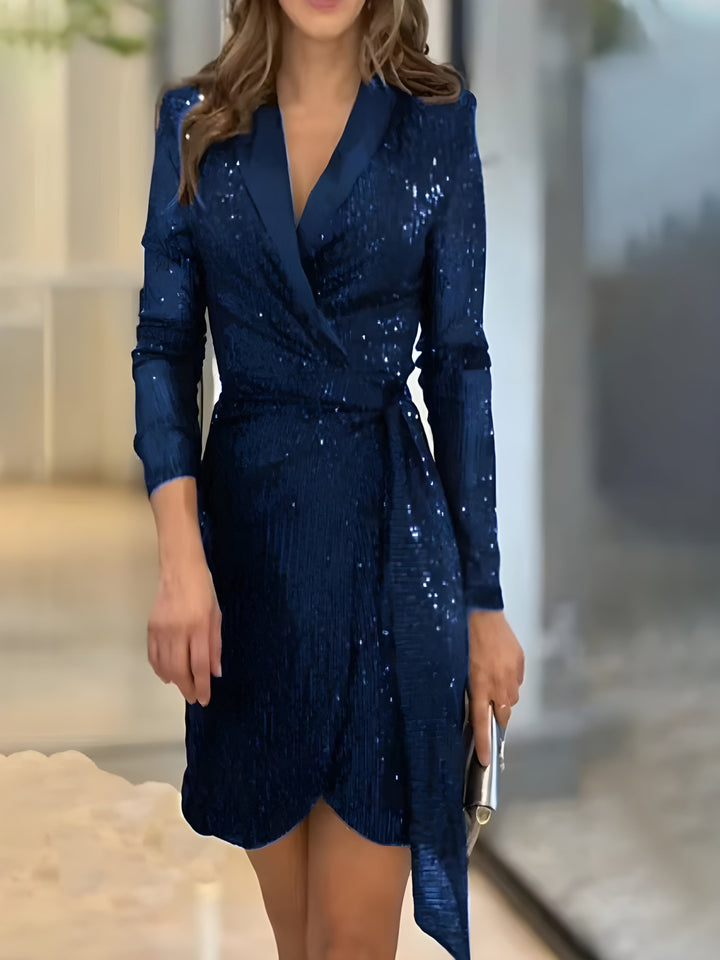 Elegantes Pailletten-Abendkleid für Damen | Mini