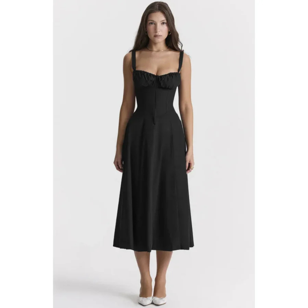 Donne Abito Elegante Senza Maniche | Midi