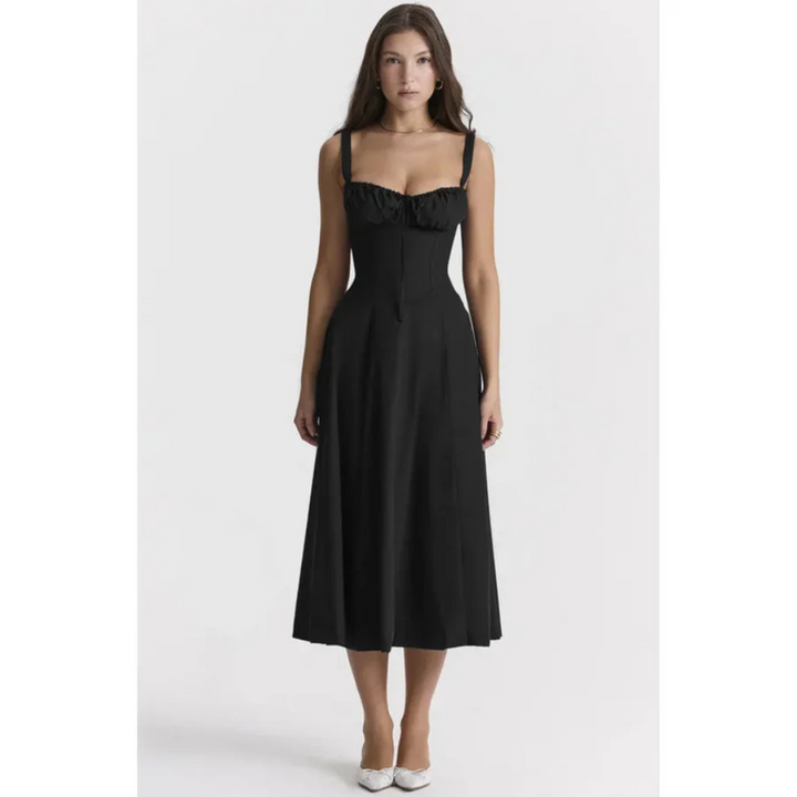 Donne Abito Elegante Senza Maniche | Midi