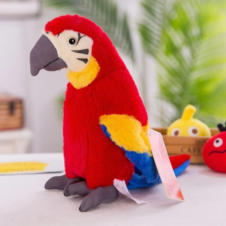 Peluche Pappagallo Interattivo Parlante per Bambini - Giocattolo Educativo e Divertente