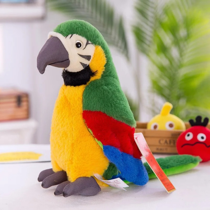 Peluche Pappagallo Interattivo Parlante per Bambini - Giocattolo Educativo e Divertente
